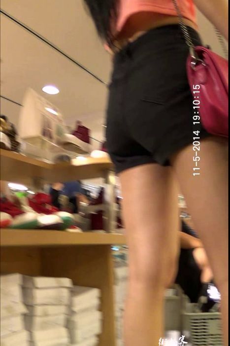 [街拍客视频]jx0060 超短热裤性感大长腿美眉逛街